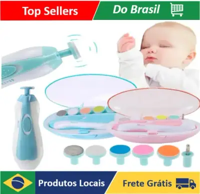 Aparador Elétrico de Unhas para Bebê com 6 Refis