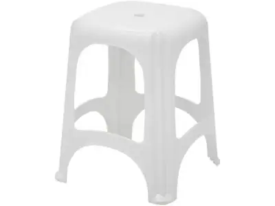 Banqueta Baixa Branca Tramontina Basic