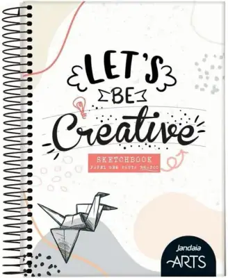 Caderno de Esboço A6 Espiral para Arte e Desenho