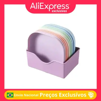 Conjunto 10 Pratos Plásticos Reutilizáveis para Cozinha
