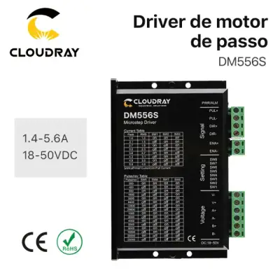 Driver DM556S para Motor de Passo 2 Fases 18-50VDC